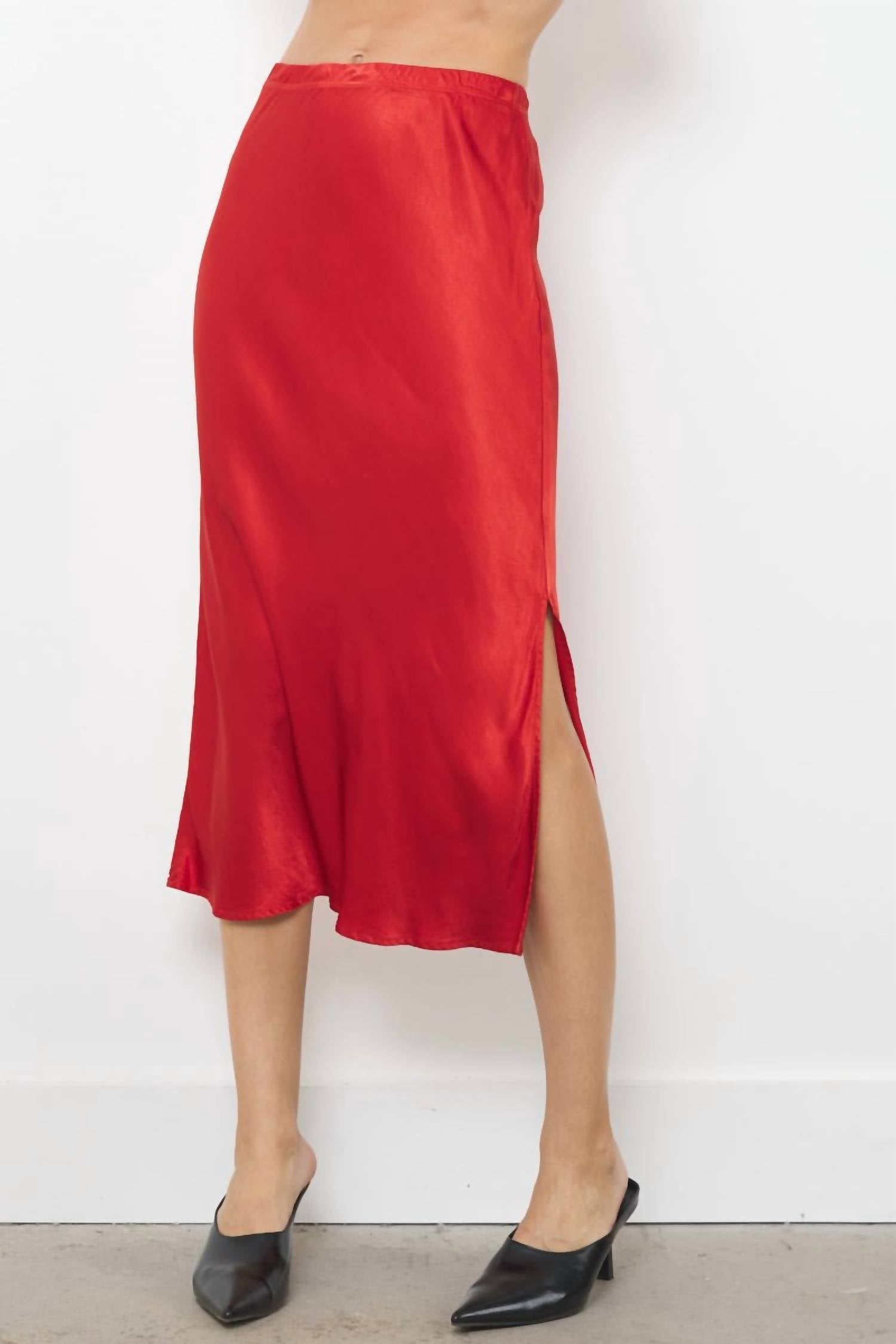 Lamade - DORIT SILKY SLIP SKIRT