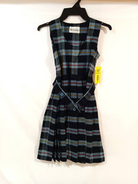 Et Uniforms - Girls' Scoop Neck Pleated Jumper With Belt
