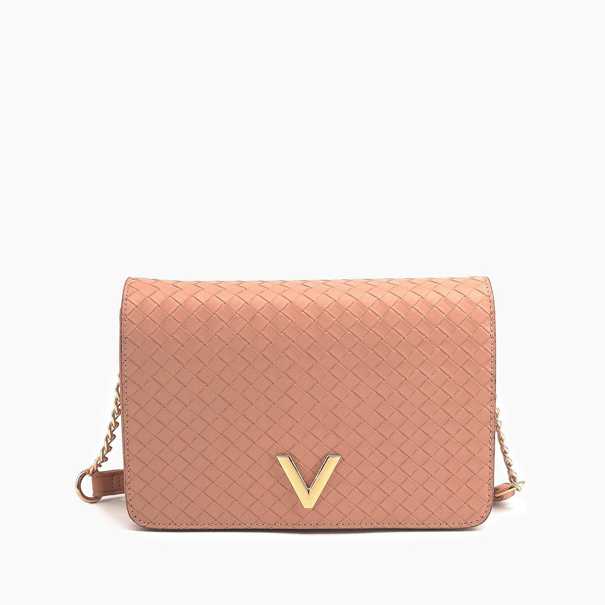 Like Dreams - Women's Haven Flap Vegan Woven Crossbody Bag