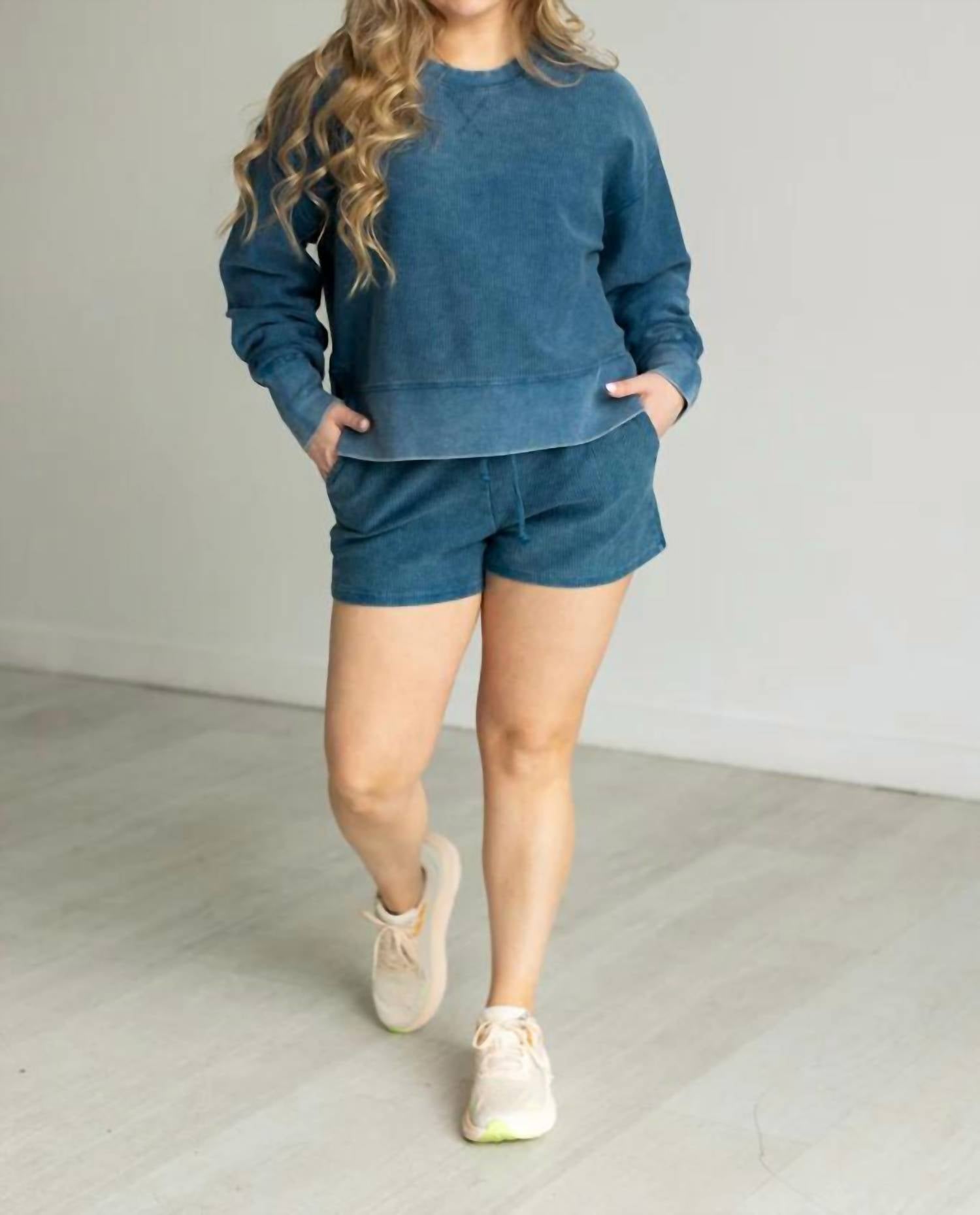 Moon Ryder - Cropped Corded Crew Neck