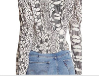 Free People - Sweet On You Cropped Button Down Print Blouse
