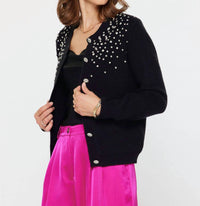 Current Air - Crystal Beaded Detail Cardigan