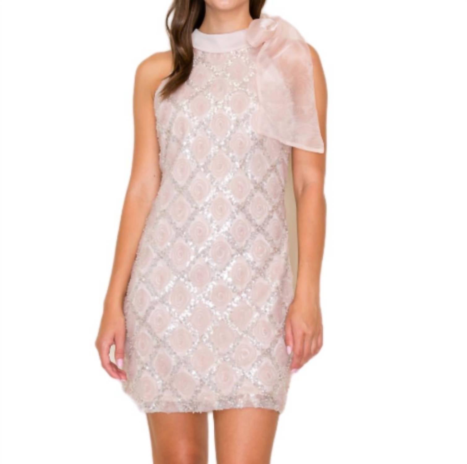 B.Right - Chic Mock Neckline Mini Dress