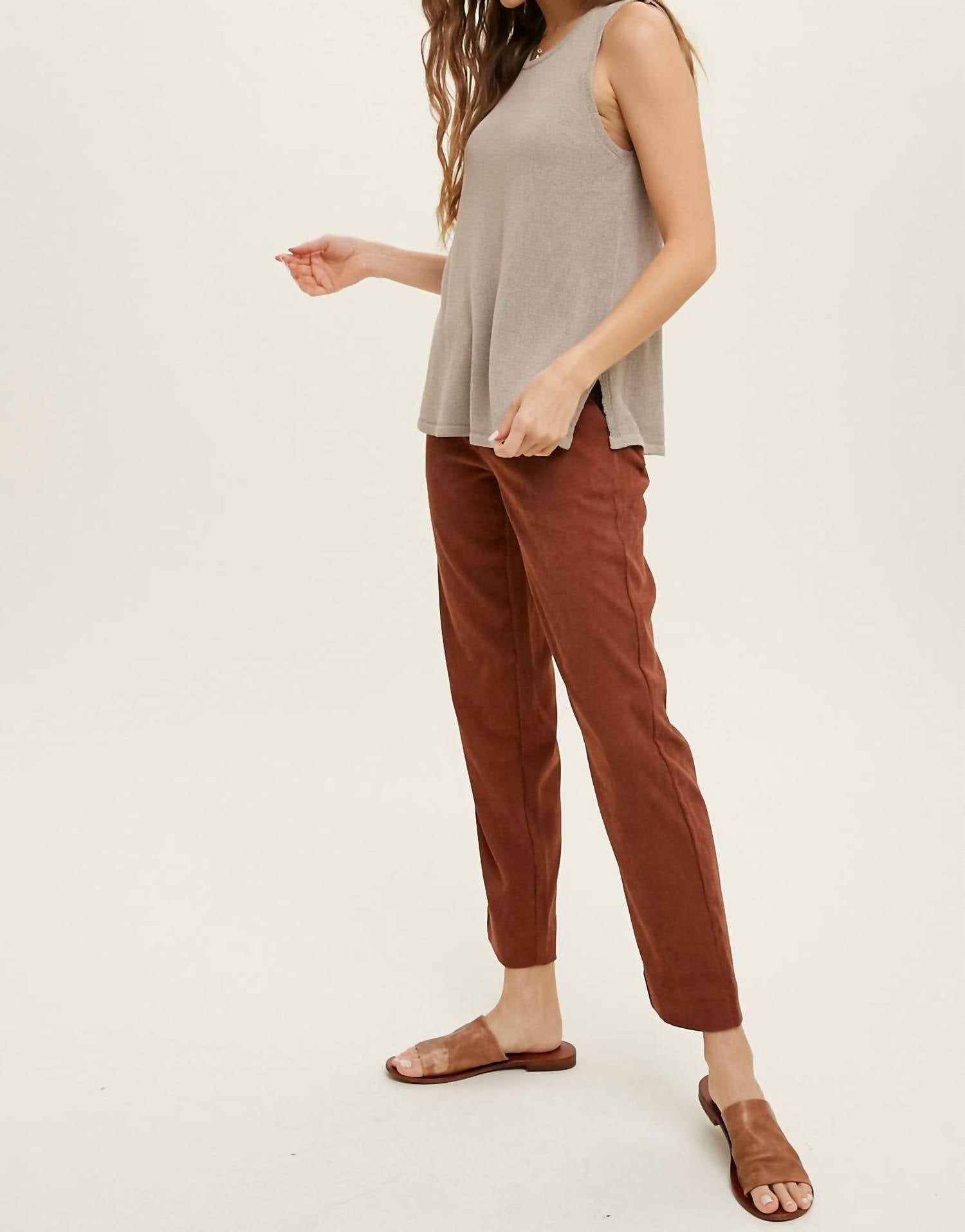 Poshture Finds - Wishlist Light Weight Sweater Tank With Side Slits