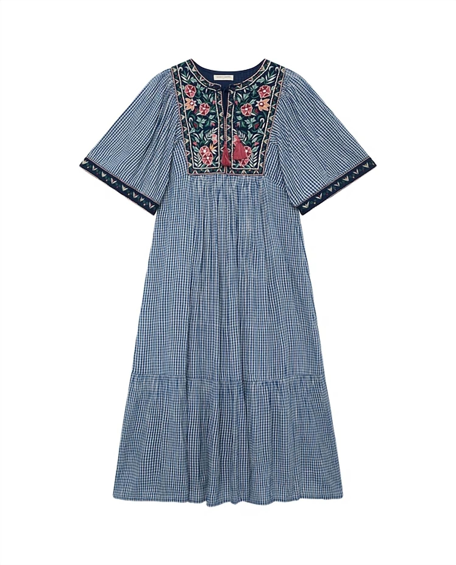 Maison Hotel - Gingham Bloom Dress