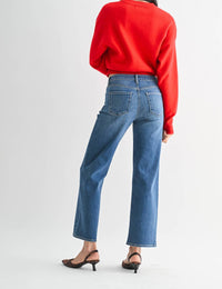 Just Black Denim - Mid Rise Slim Wide Leg Jeans