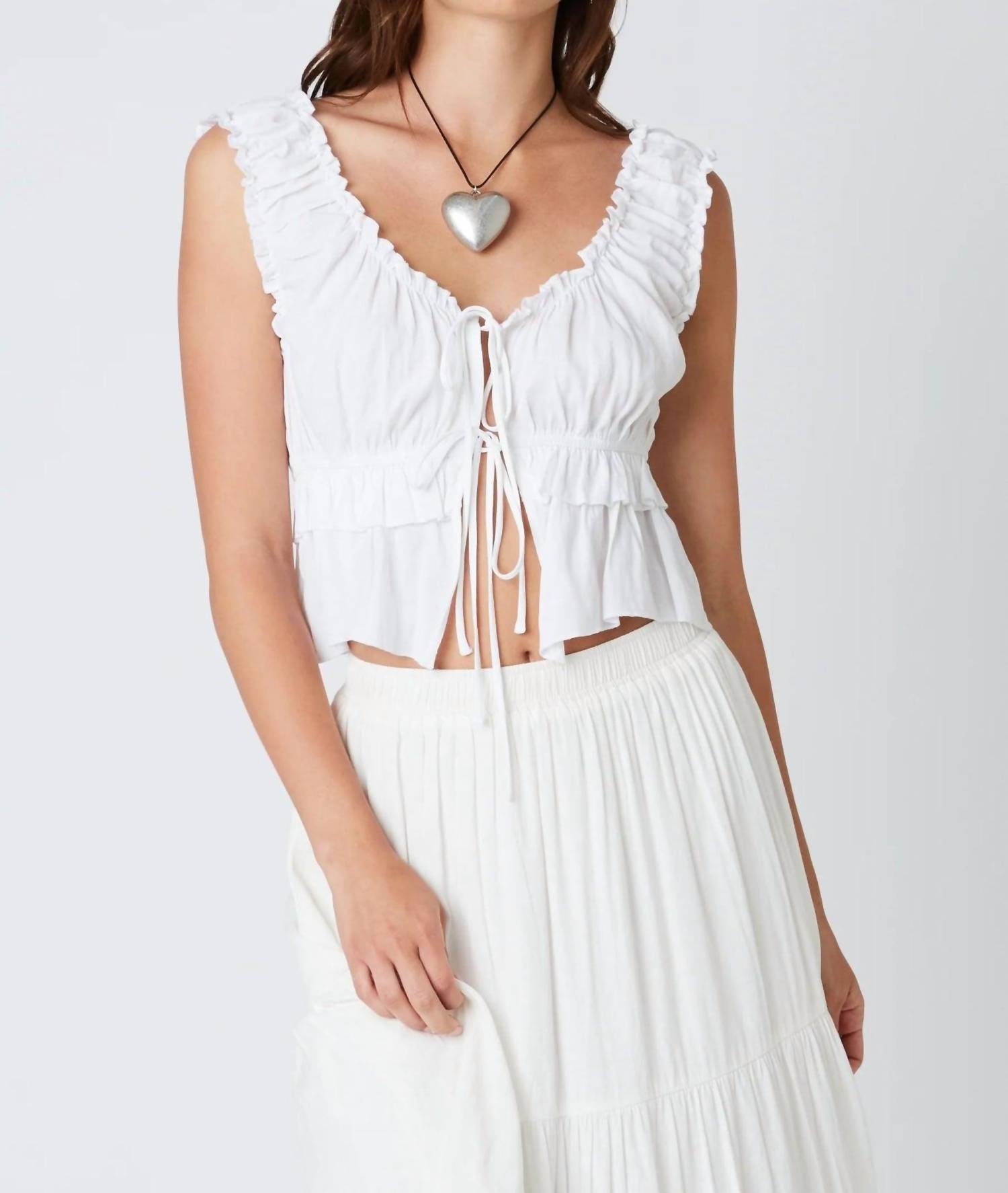 Cla - Ruffled Peplum Top