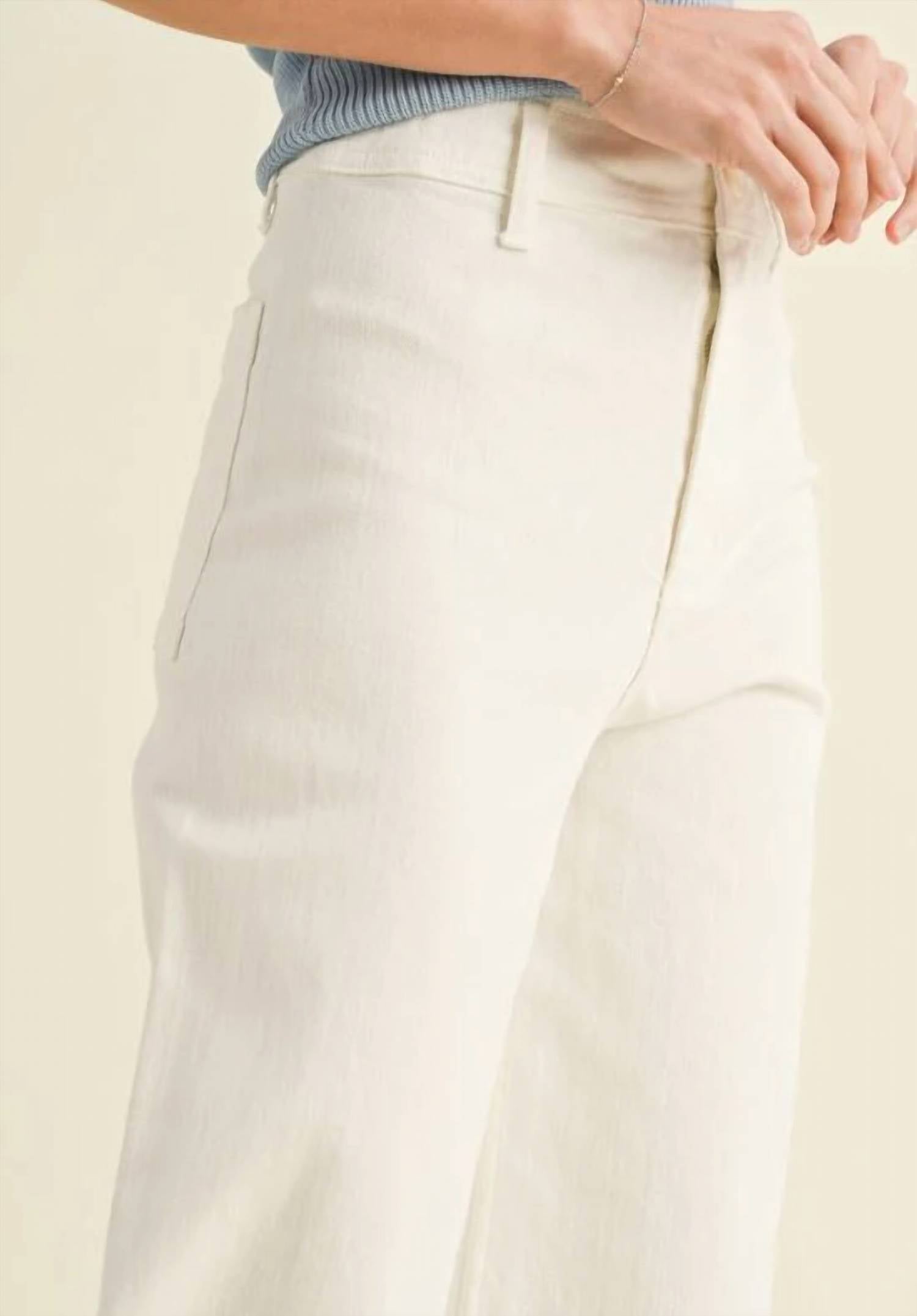 Miou Muse - Cloud Wide Leg Denim Jeans