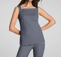 Spanx - Ponte Jacquard Square Neck Tank