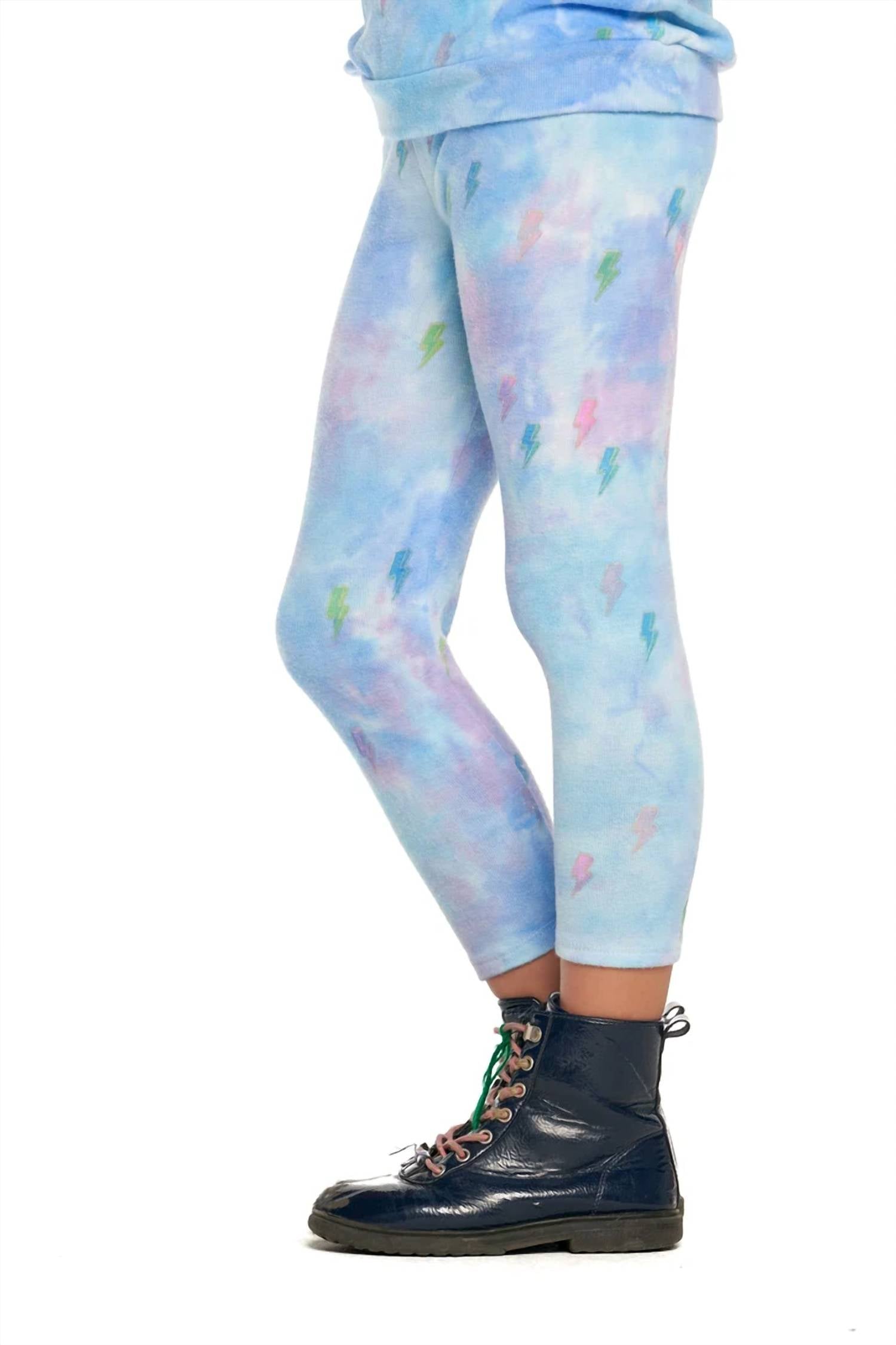 Chaser - Tie Dye Bolts Hacci Leggings