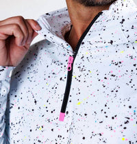 Sunday Swagger - Men's Performance Q-zip Spatter Top