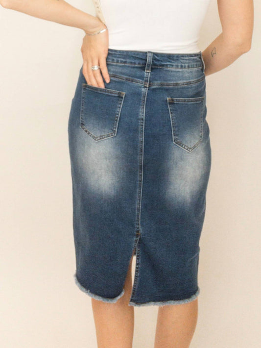 Mikarose - Denim Midi Skirt