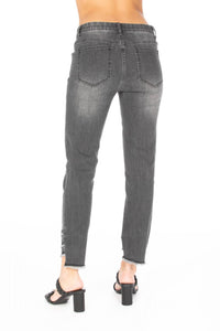 Apny - Liberty Ankle Frayed Hem Skinny Jeans
