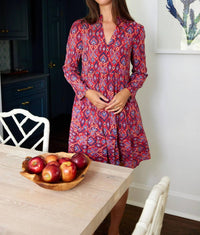 Sail To Sable - Crimson Long Sleeve Dress