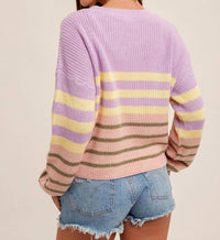 Hem & Thread - Striped Knit Sweater