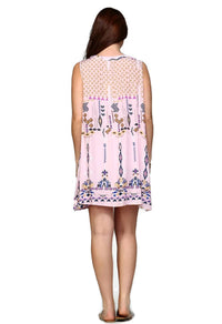 Velzera - Sleeveless Keyhole Mini Dress