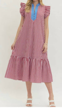 Entro - Welma Gingham Dress