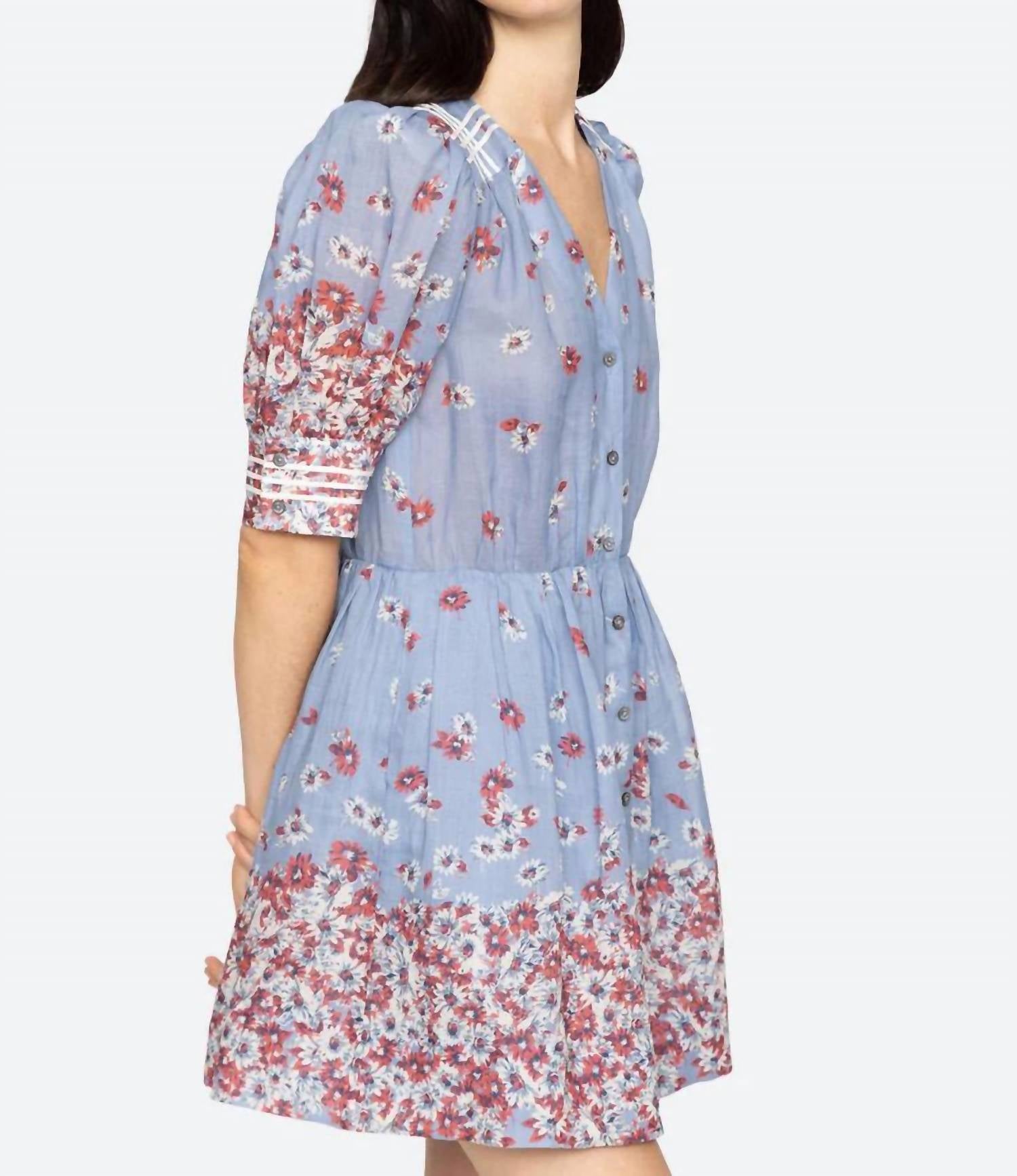 Sea - Whitney Print Puff Sleeve Dress