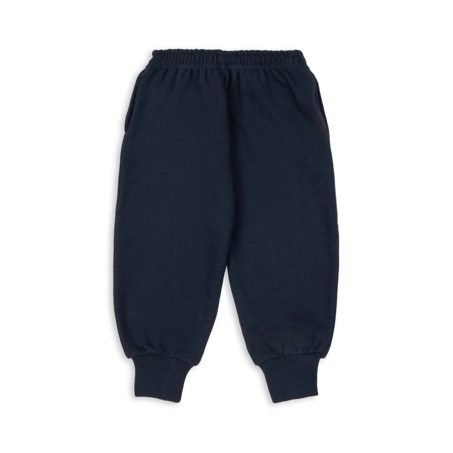 Konges Sløjd Boy's Loupy Lou Sweatpants in blue - kids' joggers - detail view