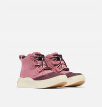 SOREL Youth Out N About IV Classic Waterproof Boots in dazed mauve honey white - kids' shoe - alternate view