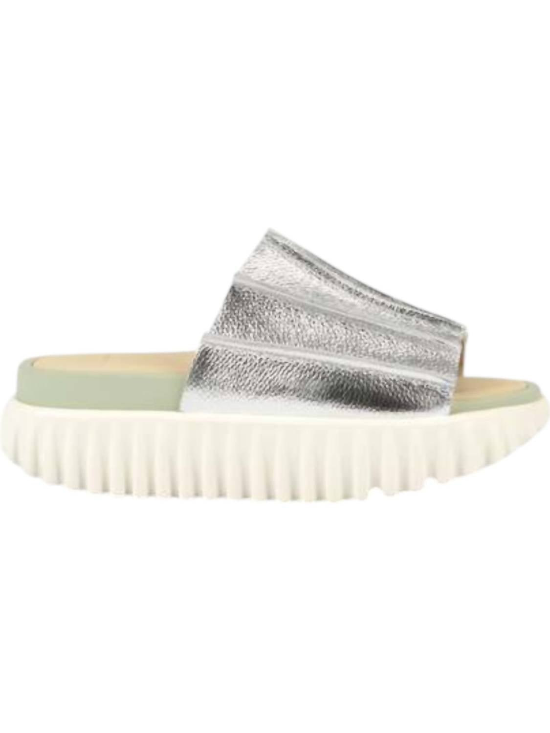 4Ccccees - Women's Waffo Pleat Platform Slides