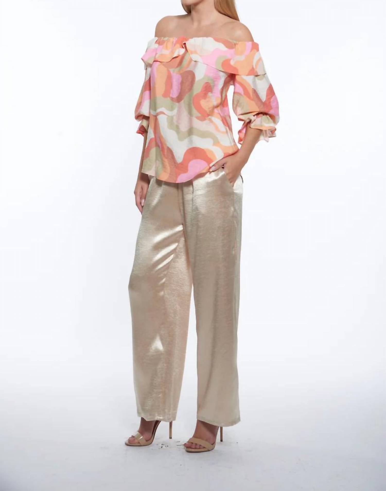 Julian Chang - Pier Off The Shoulder Top