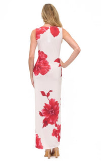 Ariella - Deep V-neck Maxi Dress
