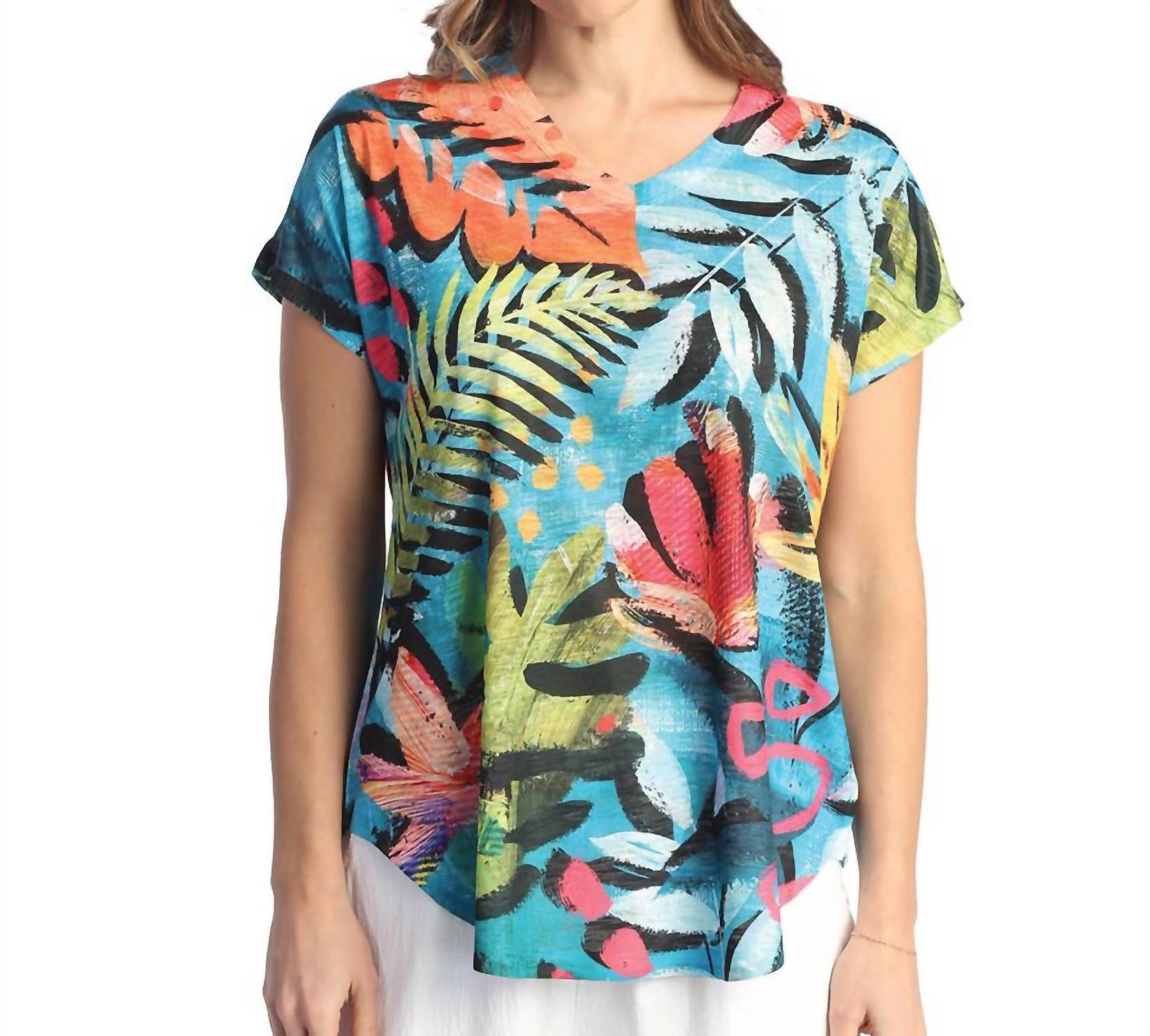 Jess & Jane - Paradise Cap Sleeve Top
