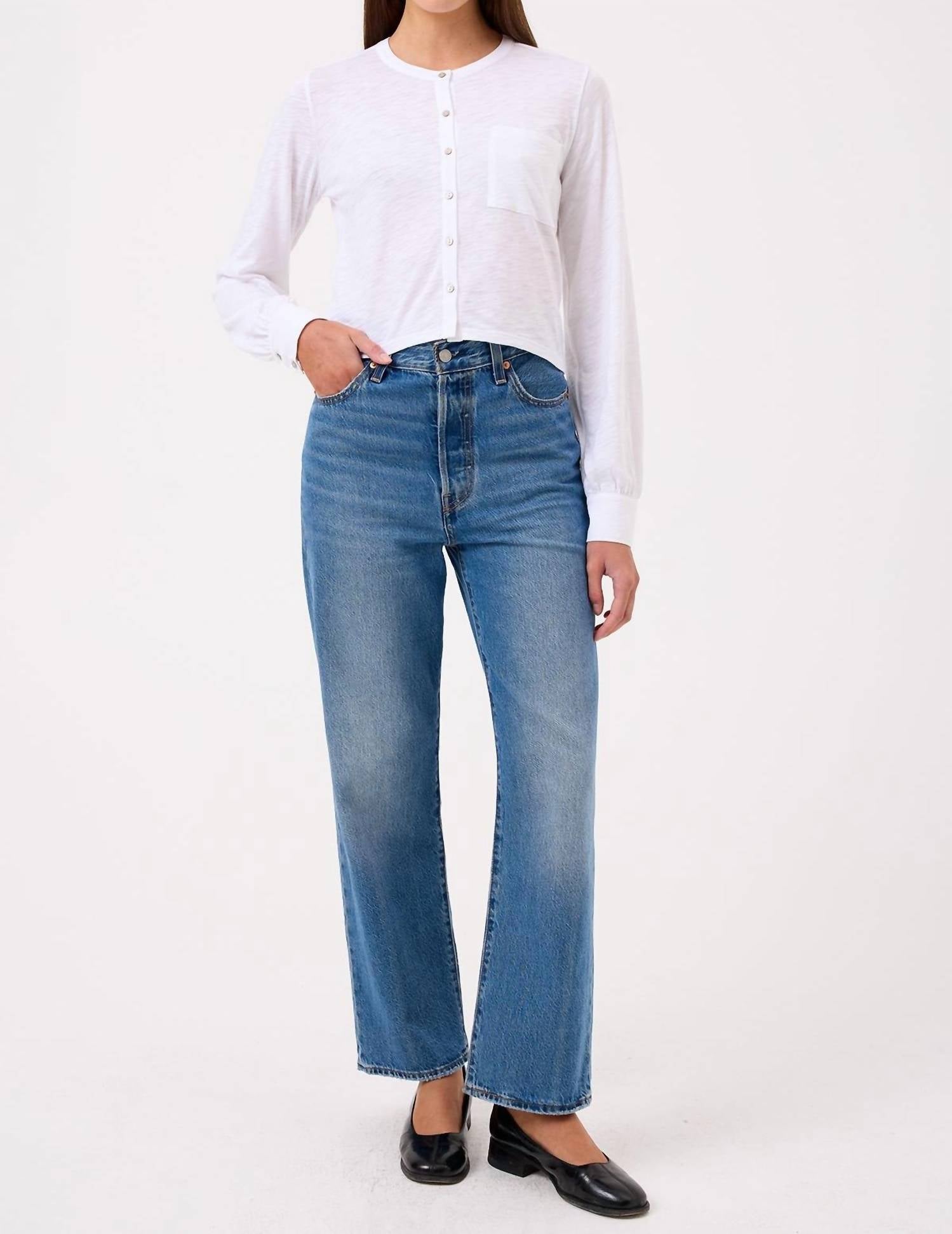 Goldie - Julia Long Sleeve Crop Shirt