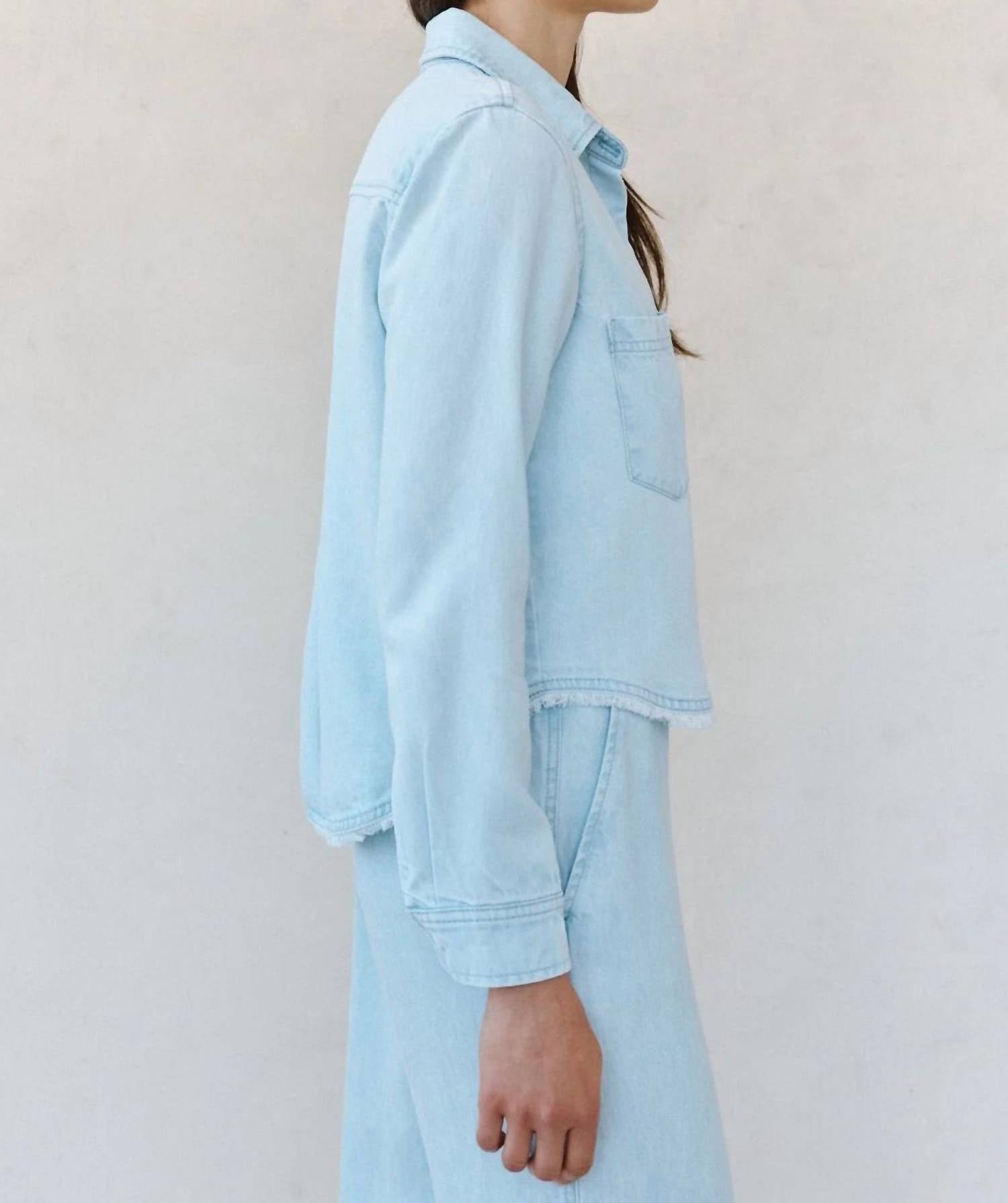 Bella Dahl - Two Pocket Fray Hem Shirt