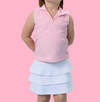 Rufflebutts - Girl's Sleeveless Polo Active Top