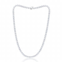 Diana M Jewels - 25.60 Cts Lab Grown Diamond Tennis Necklace