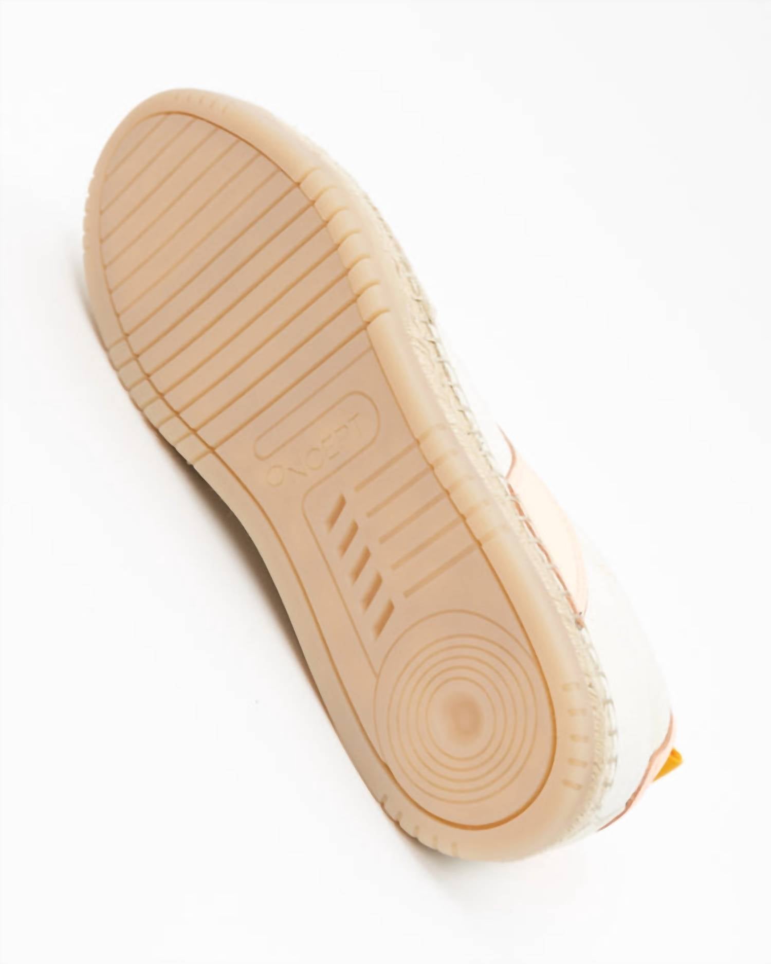 Oncept Women's St Tropez Leather Sneaker in electric sand - women's sneaker - alternate view