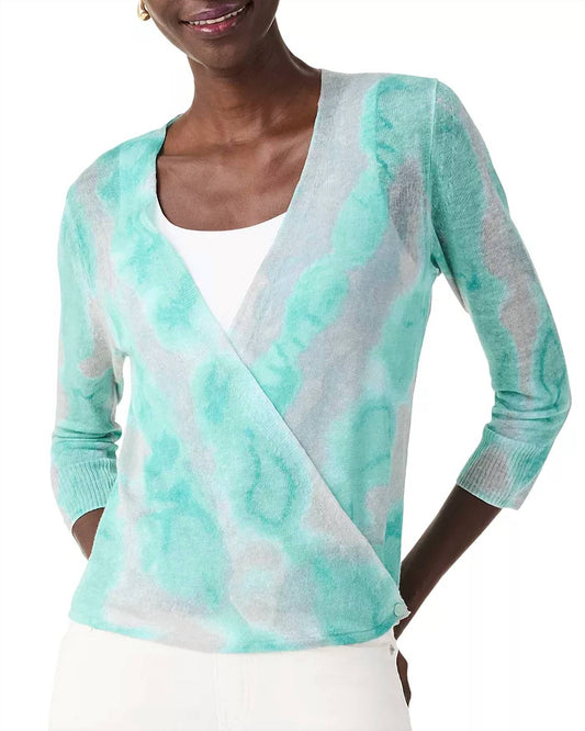 Nic + Zoe - Watercolor Waves 4 Way Cardigan