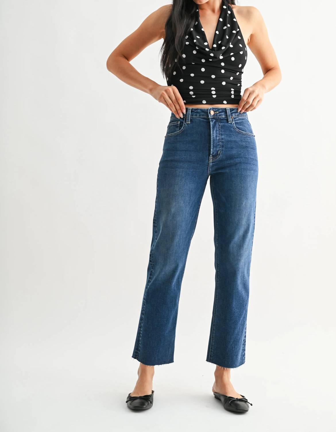 Jbd. - Scissor Hem Straight Jean