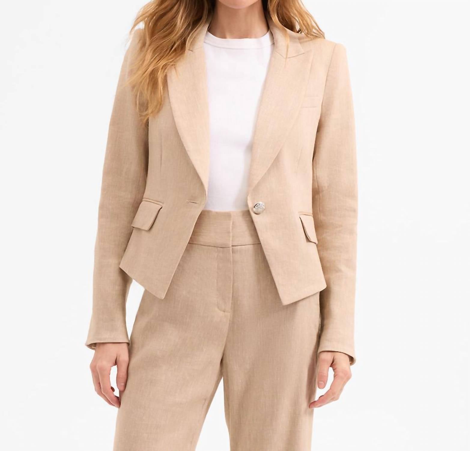 Veronica Beard - Hosanna Linen Dickey Jacket