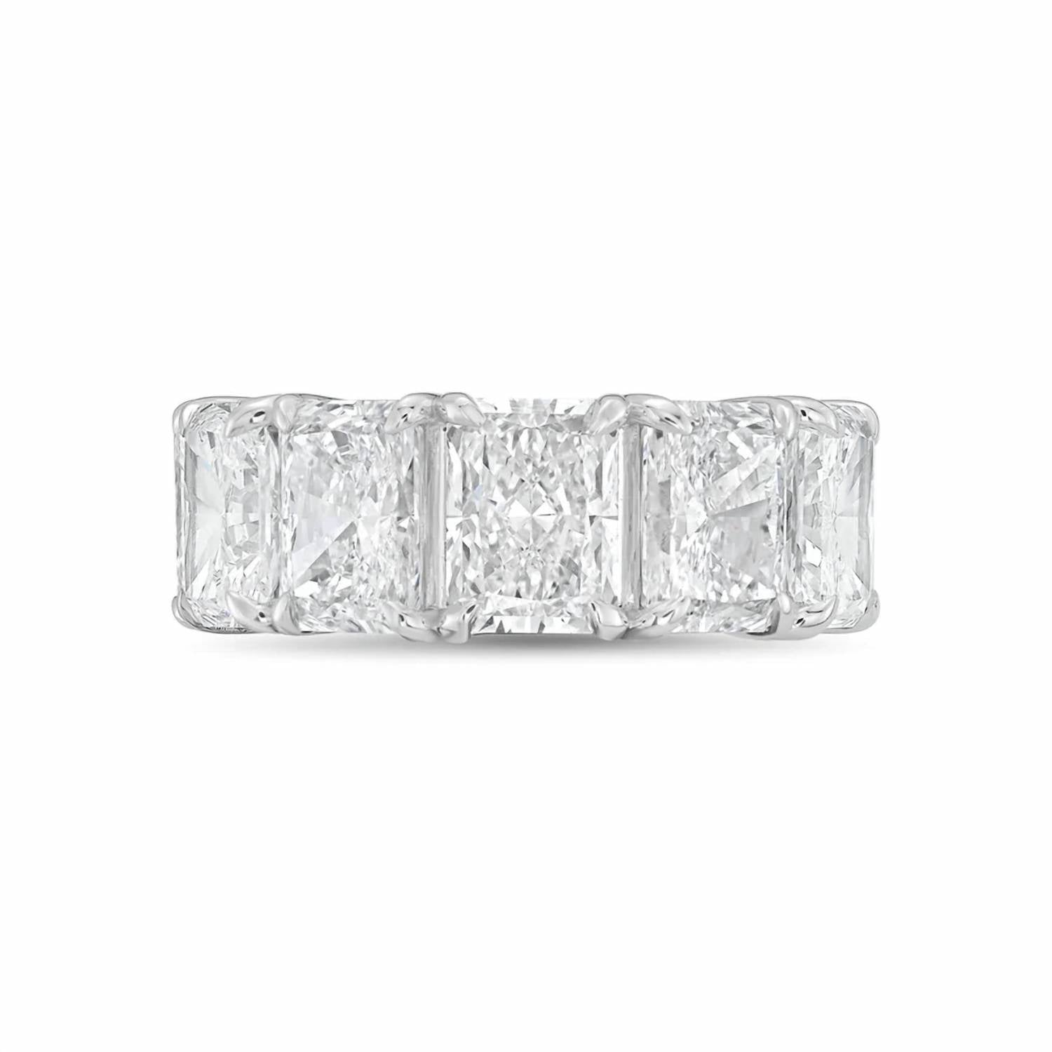 Diana M Jewels - Women's Radiant Lab-Grown Diamond Eternity Band (15.00 Ct) - Grand