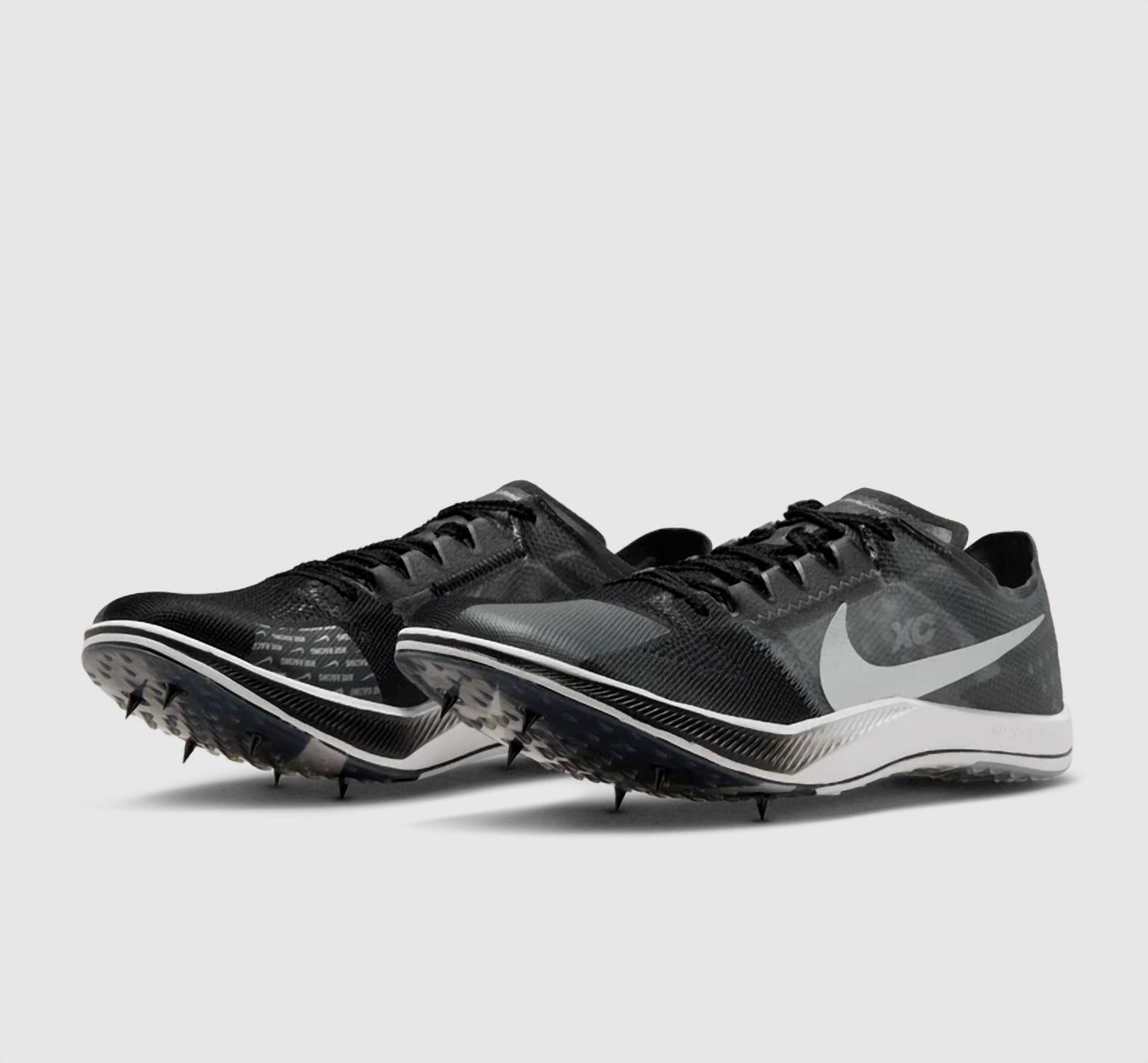 NIKE Men's Dragonfly Xc Shoe in black metallic silver dark smoke grey - men's shoe - alternate view
