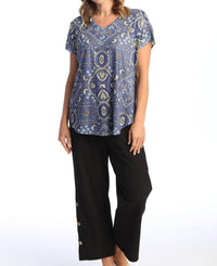Jess & Jane - Blue Moon Cap Sleeve Top