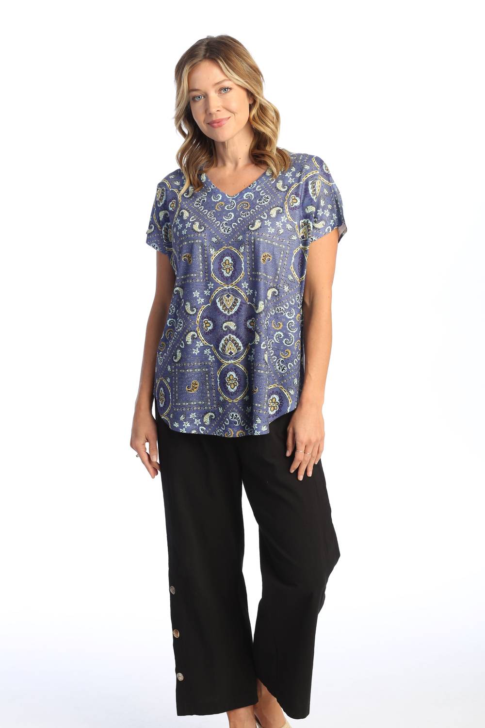 Jess & Jane - Blue Moon Cap Sleeve Top