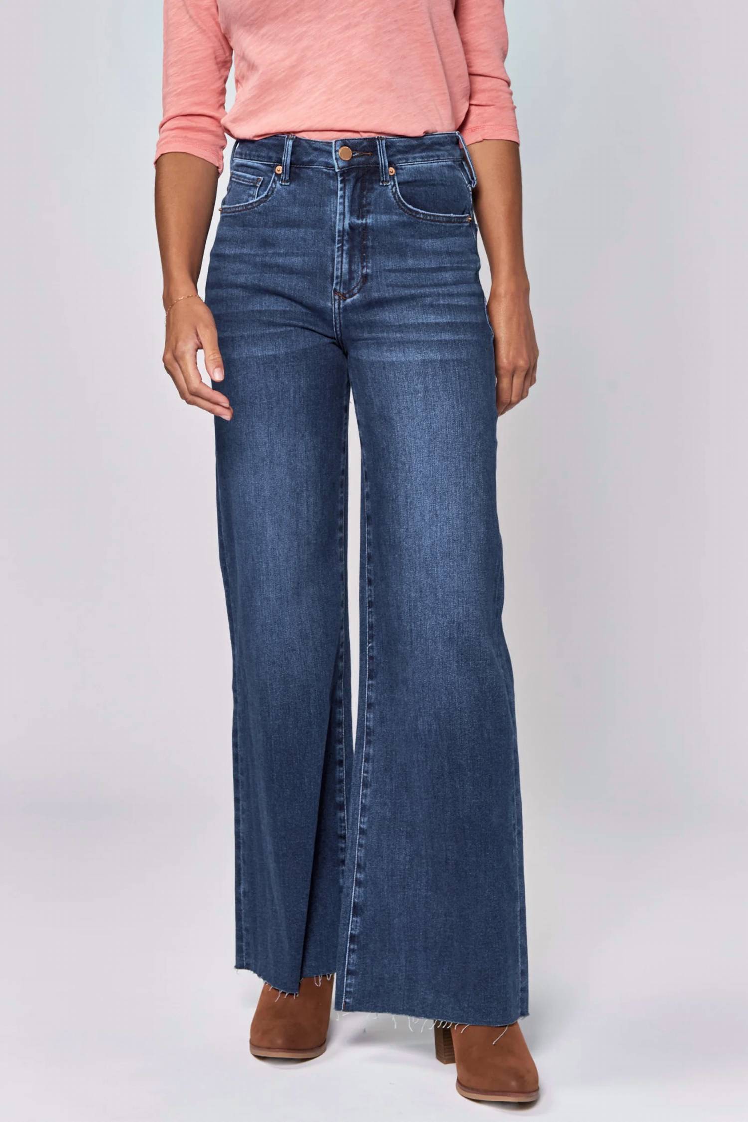 Dear John Denim - Fiona High Rise Wide Leg Jeans