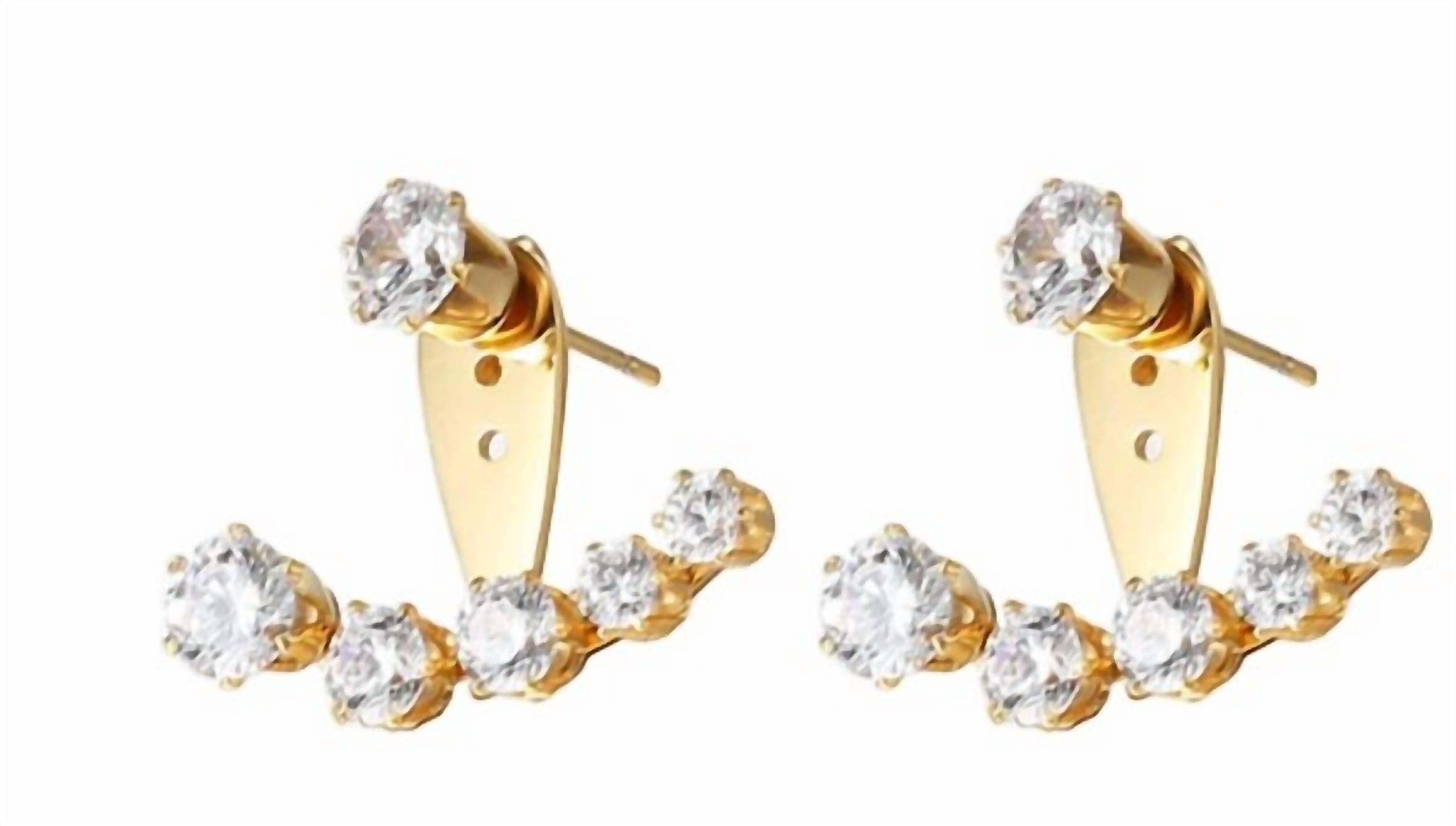 Katie Rae Collection - Women's Finn Ear Jacket Earrings