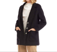 Karen Kane Oversized Brushed Blazer in black - women's jacket - view 4