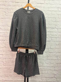 By The River - Women's Puff Sleeve Crewneck & Drawstring Short Set