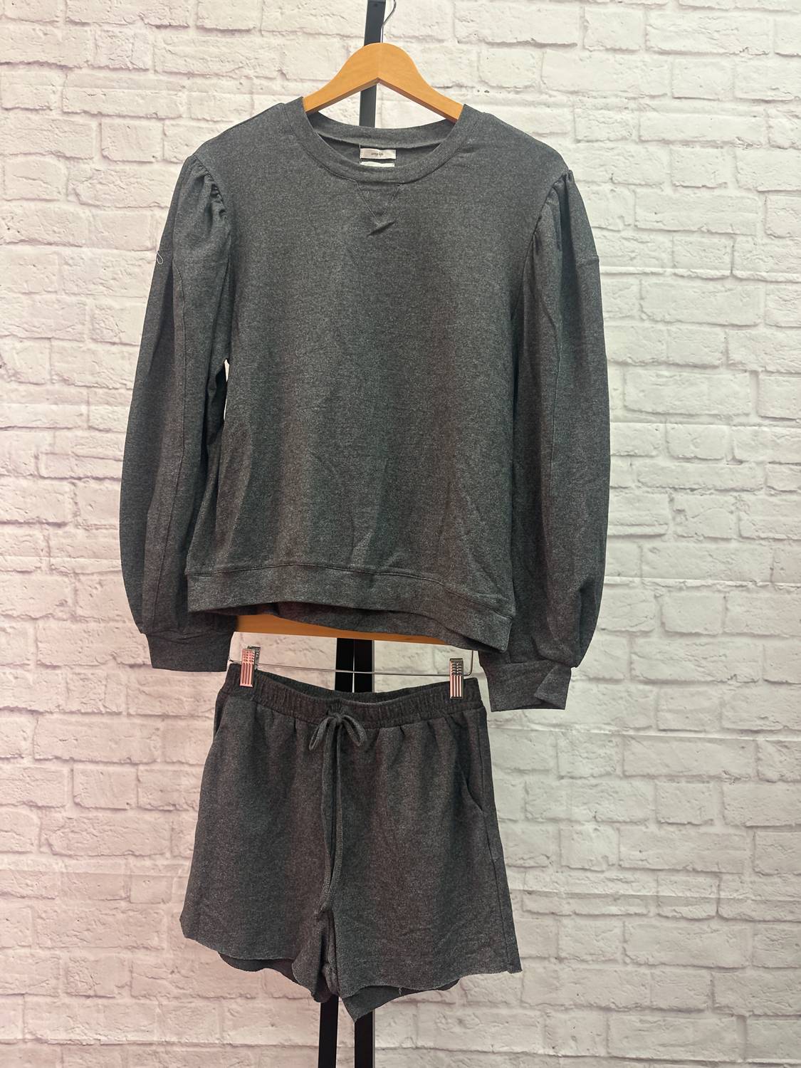 By The River - Women's Puff Sleeve Crewneck & Drawstring Short Set