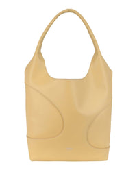 Salvatore Ferragamo Women's Debossed Cut-out Hobo Bag in light yellow - women's bag