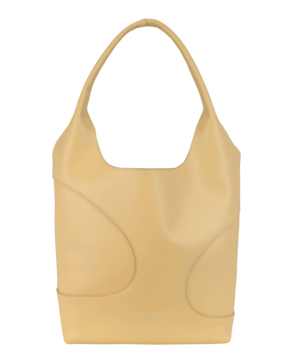 Salvatore Ferragamo Women's Debossed Cut-out Hobo Bag in light yellow - women's bag