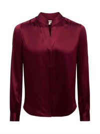 L'Agence - Bianca Band Collar Blouse