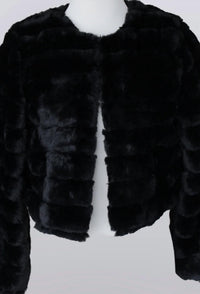 Keren Hart - Women's Faux Fur Cropped Jacket