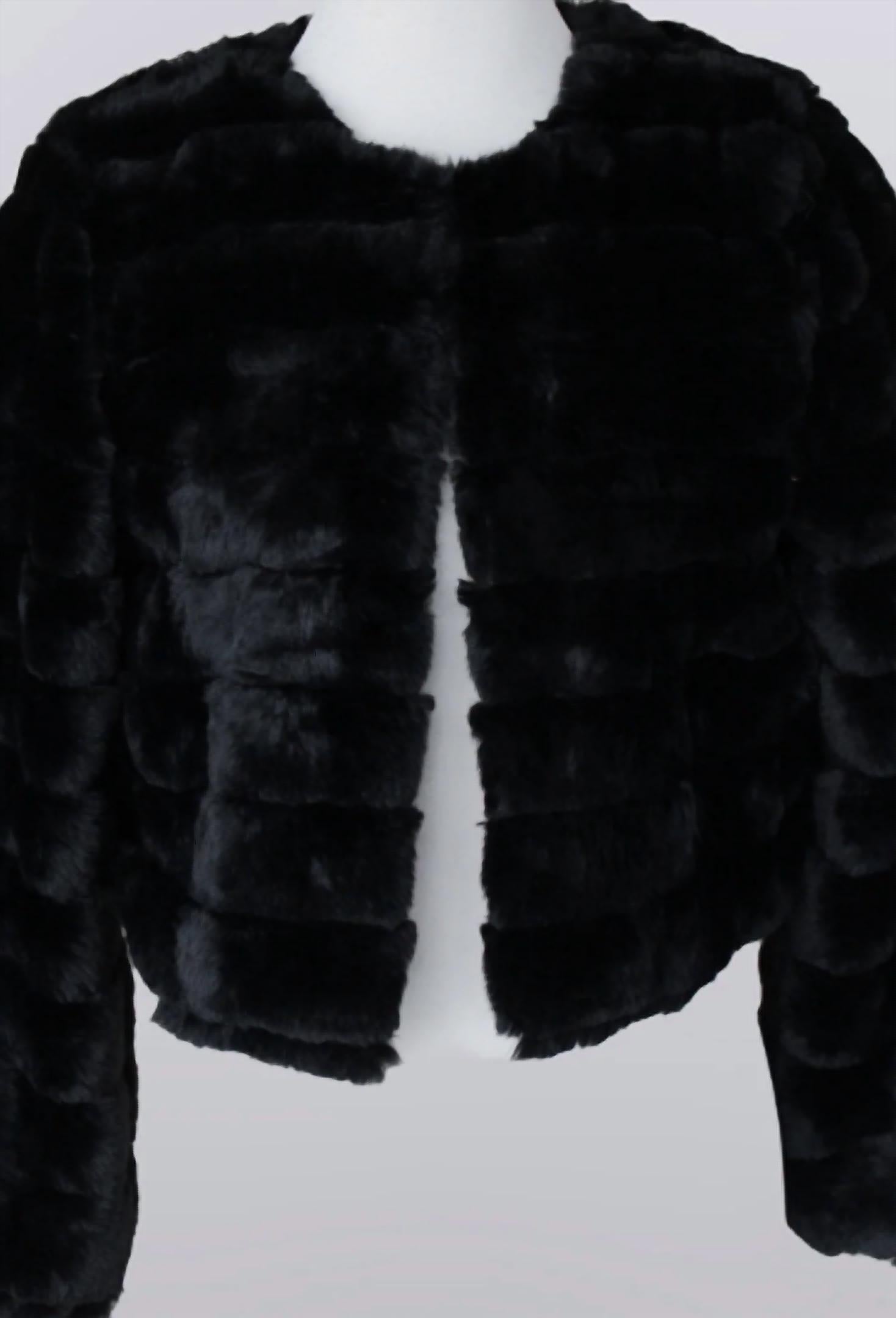 Keren Hart - Women's Faux Fur Cropped Jacket